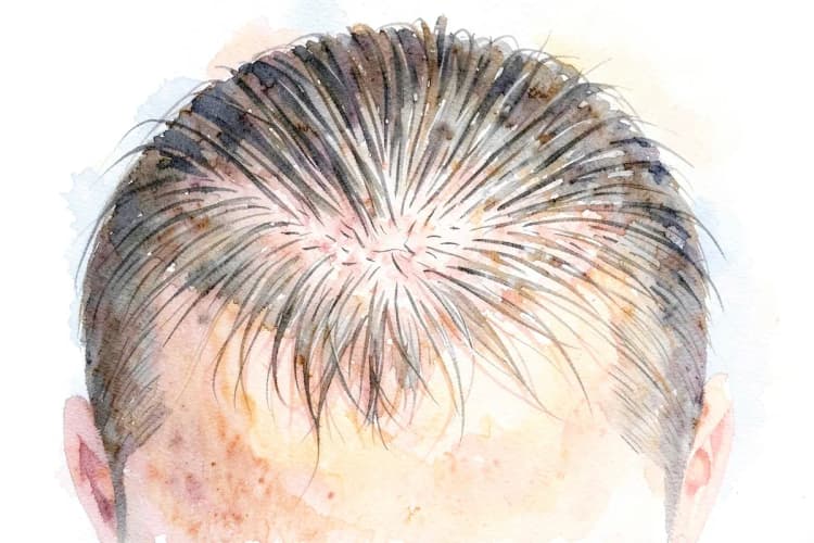 Resultado de transplante capilar mostrando cabelo mais cheio e natural