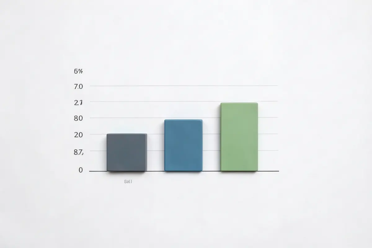 Gráfico de barras mostrando a variação de preços de implantes capilares.
